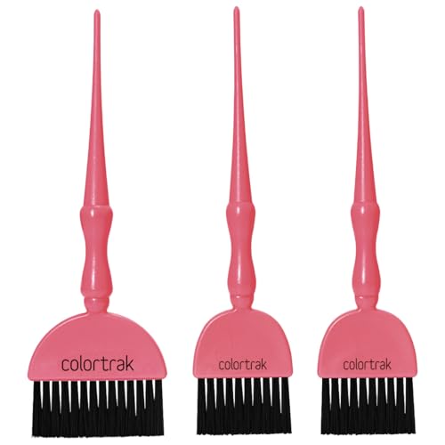 Colortrak Electric Wands 3PK - Includes 1 King and 2 Queen Brushes with Firm Bristles, Stain-Resistant Handles, Ergonomic Non-Slip Design, Ideal for All Color Applications