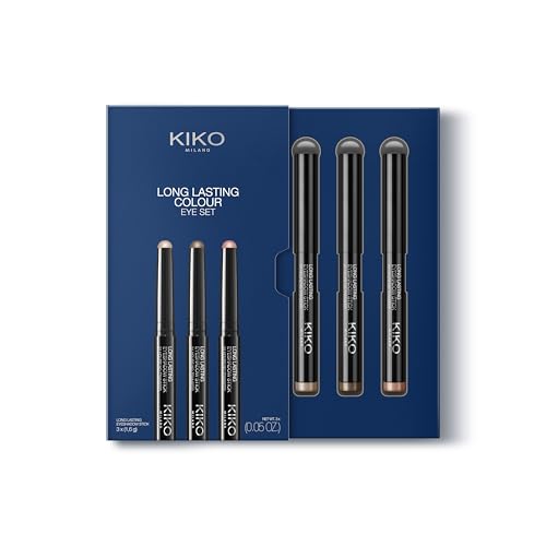 KIKO Milano Long Lasting Colour Eye Set 01 | 3 Eyeshadow Sticks With 24-Hour Hold