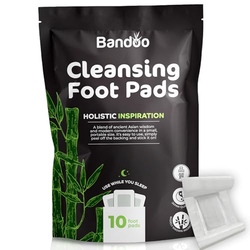 Bandoo Original Foot Pads ? Premium Natural Foot Care Pad, Comfortable Overnight Application for Men & Women - 10 Count