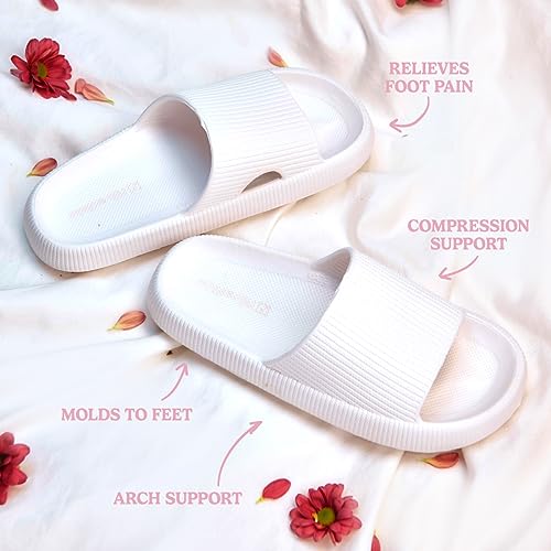 Pillow Slides for Women and Men | The Official Ergonomic Slippers | Plantar Fasciitis | Foot Pain Relief | Comfy and Versatile | Lightweight