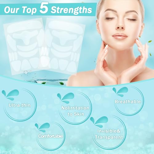 Face Tape for Wrinkles Overnight, 208Pcs Wrinkle Patches for Face Overnight, Anti Wrinkle Patches to Reduce Fine Wrinkles, Facial Smoothing Patches for Neck Frown Smile Lines