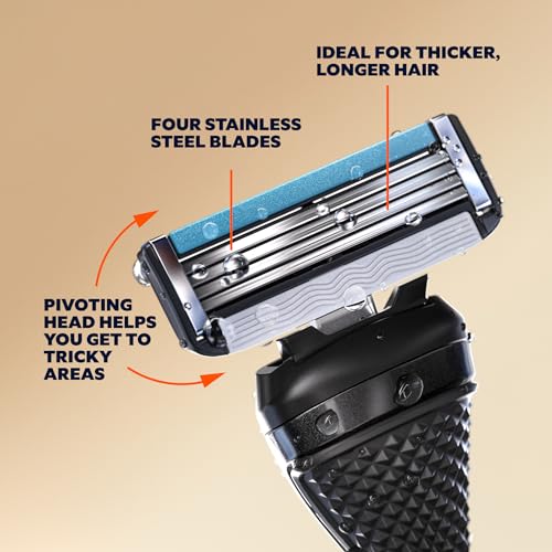 Billie Women¡¯s Razor Refill Blades 5-Blade Cartridges - 8 count & Razors for Women Shave Kit ? Women¡¯s Razor + 4 x 5-Blade Razor Refills + Magnetic Holder