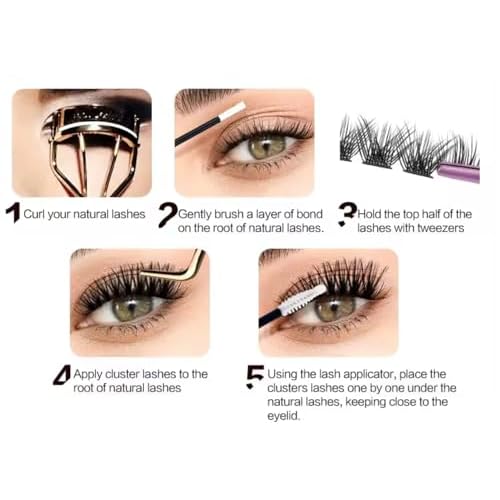 DIY Volume Lash Clusters + Bottom Lashes 12-25mm Longest Thickest Eyelash Clusters 150D D curl Indivual Lashes Cluster Kit Wispy Cluster Spikes