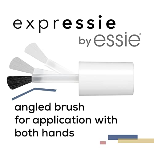 essie Expressie FX Filter Quick-Dry Vegan Nail Polish, Gold Glitter Shimmer Top Coat, 24K, 0.33 fl oz