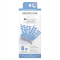 Dashing Diva Glaze Mani Pedi Kit? - The Bitesize Blue Glaze - Comes with LED Nail Lamp - Long Lasting, Semicured Gel Nail Strips for Toes & Hands