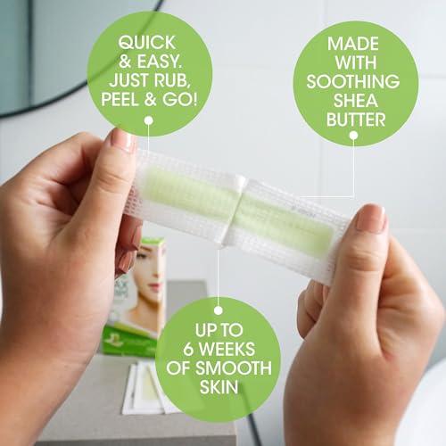 Nad's Facial Wax Strips, Fragrance free, 48 Count (Pack of 2)
