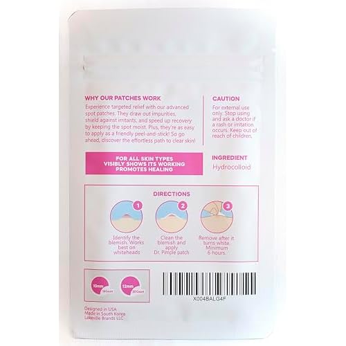 Hydrocolloid Healing Acne Care - Pimple Patches Acne Spot Treatment for Face and Skin - Korean skin care - Invisible & Concealable Zit Treatment Stickers