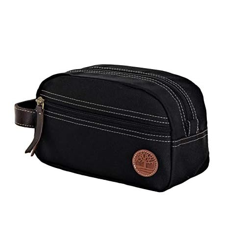 Timberland Men's Toiletry Bag Canvas Travel Kit Organizer