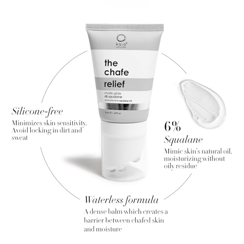 Kaia Naturals the takesumi bright¢ç the chafe relief ? Anti-Chafing Balm with 6% Squalane for Friction Protection and Skin Irritation Relief, Fragrance-Free, Waterless Formula 50ml/1.69 Fl oz