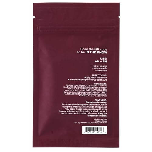 ITK Microneedle Blemish Pimple Patches with Aloe Vera - Blemish Spot Treatment - Reduces Appearance of Blemishes + Dark Spots - Soothes + Heals Skin - Oil-Free for All Skin Types - 6 Count Packet