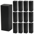 Framendino, 50 Pack Black Rectangle Lipstick Boxes Lip Gloss Bottle Reusable Balm Packaging Cases Essential Oil Wrapping Box for DIY Gift