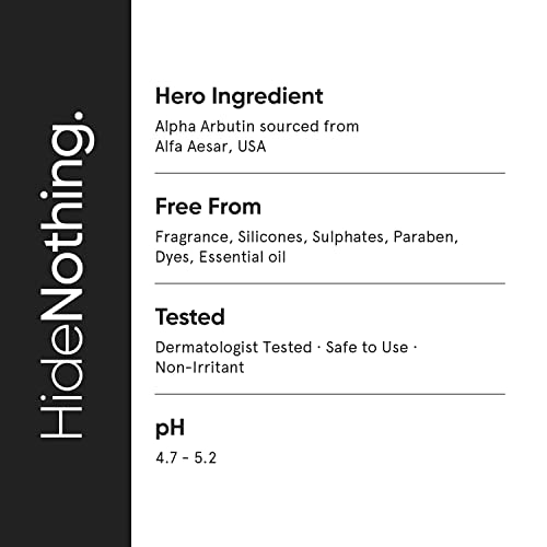 Minimalist Alpha Arbutin 02% Serum | For Dark Spots & Hyperpigmentation | Reduces Blemishes, Acne Marks & Tanning with Hyaluronic Acid & Butylresorcinol(23x more potent than Kojic Acid) | 1FL OZ/30 ml