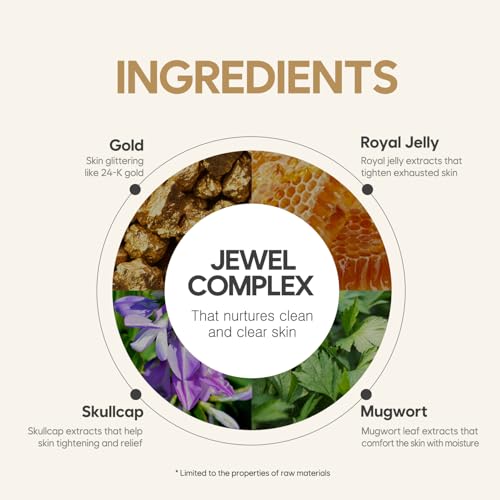 Gold & Royal Jelly Hydrogel Eye Patch 60ea (30pairs) - Revitalizing Eye Mask with Royal Jelly, Mugwort for Nourishing Under Eye Care, for Puffy Eyes, Eye Bags