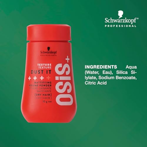 OSiS+ Dust It Mattifying Volume Powder (0.35 oz) and Flexwax Ultra Strong Hair Styling Cream Wax (2.8 oz) Bundle