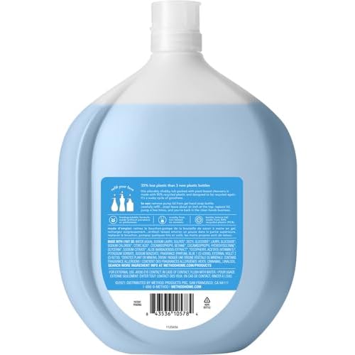 Method Gel Hand Soap Refill, Sea Minerals, Biodegradable Formula, 34 Fl Oz (Pack of 2)