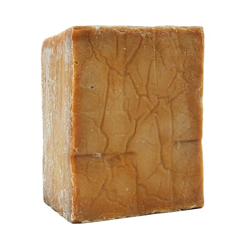 Aleppo Soap 100% Olive Oil Handmade Natural Castile Soap | Pure Olive Oil Aroma, No Additives | Large Aleppo Bar