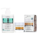 Advanced Clinicals Retinol + Niacinamide Anti-Aging Face & Body Cream + Vitamin C Brightening Face Gel Cream Set