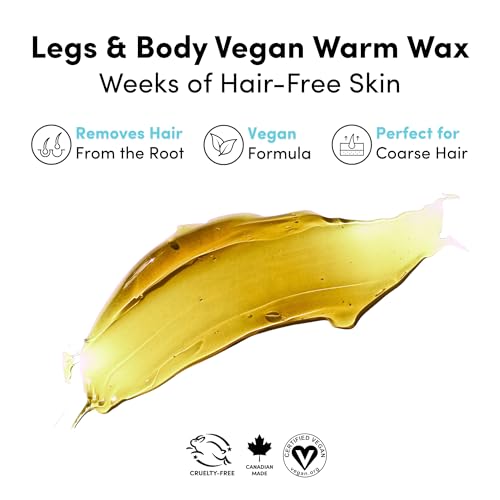 Parissa Microwavable Warm Wax Kit | Vegan, Salon-Quality Formula for Coarse Hair on Legs & Body | 5 fl oz (150 ml)