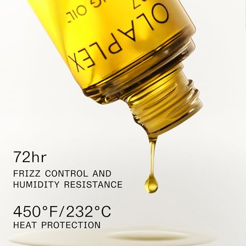 Olaplex N¨¬. 7 Bonding Oil: High Shine | Heat Protectant, Visibly Smooths & Softens Hair, Added Color Vibrancy, Up to 72 Hour Frizz Control | For Coily, Curly, Straight, and Wavy, 30 mL / 1.0 Fl Oz