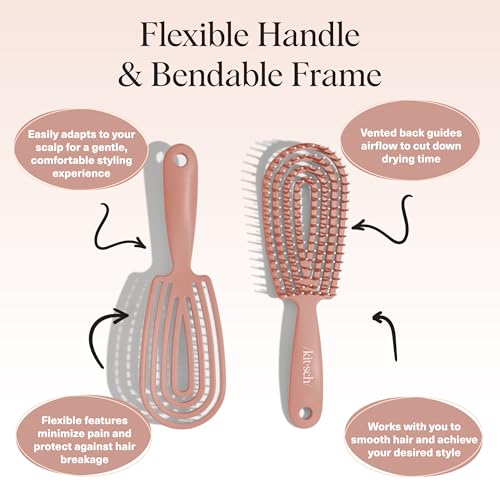 Tiger Tail Therapeutic Dry Brush for Body ? Includes Carry Bag - Exfoliating Brush for Lymphatic Massage, Cellulite Appearance, Skin Rejuvenation, Dead Skin Cell Removal/Detox, Fascia Massage