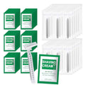 Disposable Razors Bulk - Pack of 30,Individually Wrapped Grey 3 Blade Razors with 8 ml/0.28 fl oz Packet Shaving Cream and Clear Cap for Homeless,Hotel,Shelter,Travel