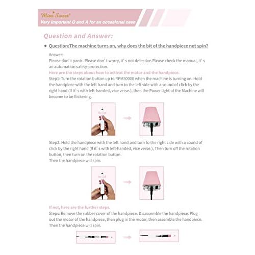 Kredioo Nail Drill, 35000RPM Nail Drills for Acrylic Nails Professional Cordless Electric File Rechargeable Portable Machine 6 Bits Dremel Tools for Women Manicure Pedicure Remove Gel Polish