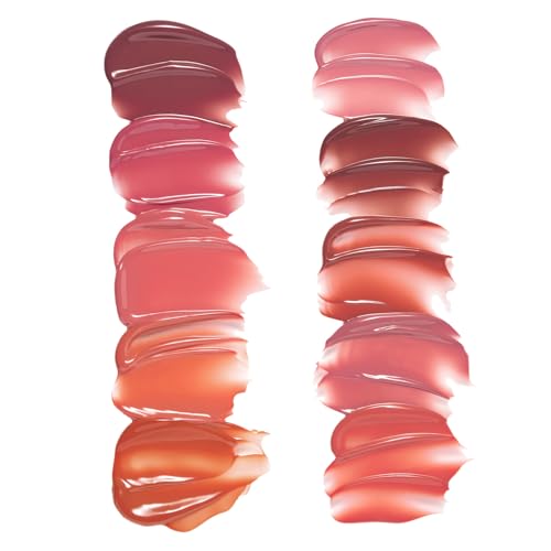 Laka Jelling Nude Gloss, 4.5g/0.15oz, Sheer Hydrating Lip Oil with No Stain, Non-Sticky, Nourishing Gloss for a Glowy Look, K-Beauty (#308 Rosaring)