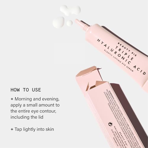 Beauty Pie Triple Hyaluronic Acid Elastic Lifting Eye Serum 15ml ? Firming & Brightening Treatment for Dark Circles, Puffiness & Fine Lines ? Lightweight, Fragrance-Free Eye Serum