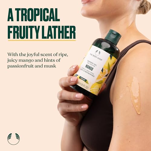 The Body Shop Mango Essentials Gift Set (Shower Gel 250ml + Body Yogurt 200ml + Hand Balm 30ml), Fruity Festive Trio with Mango Seed Oil, Nourishing & Hydrating Body Care, Vegan