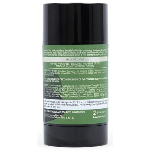 As I Am Rosemary Hair Wax Stick - 2.6 Oz - with Biotin & Saw Palmetto