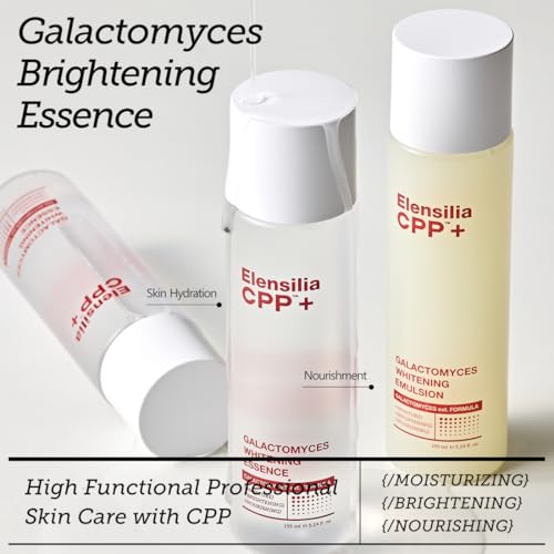 Elensilia CPP Galactomyces Brightening Essence 155ml(5.24 fl.oz) ? Lightweight Hydrating Essence with Fermented Ingredients and Probiotics for Soft, Radiant Skin