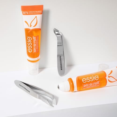 Tweezerman x Essie: The On-The-Go Cuticle Expert Bundle - Essie's On a Roll Apricot Cuticle Oil and Tweezerman's Mini Cuticle Nipper