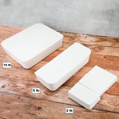 Primal Elements White Soap Base - Moisturizing Melt and Pour Glycerin Soap Base for Crafting and Soap Making, Easy to Cut, Unscented - 2 Pound