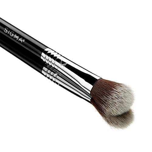 Sigma Beauty Professional F03 High Cheekbone Highlighter¢â and Contouring Synthetic Face Makeup Brush with Sigmax¢ç fibers for Buffing and Highlighting Nose, Chin and Cheekbones