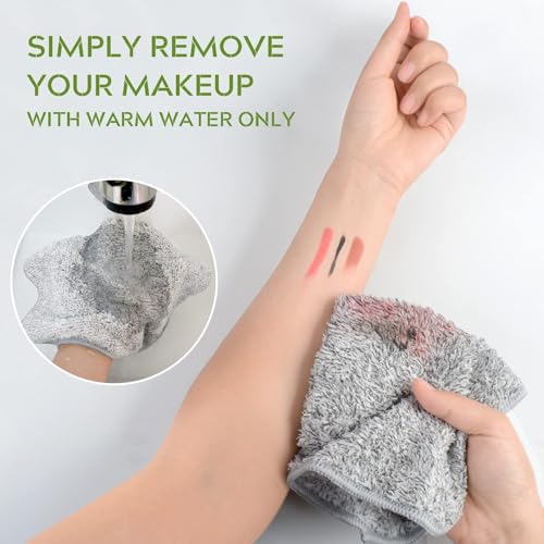 SINLAND Microfiber Face Cloths Highly Absorbent Washcloths Soft Feel Fingertip Towels Multi-Purpose Wash Cloths for Bathroom, Gym, Hotel, Spa and Kitchen, 12Inch x 12Inch