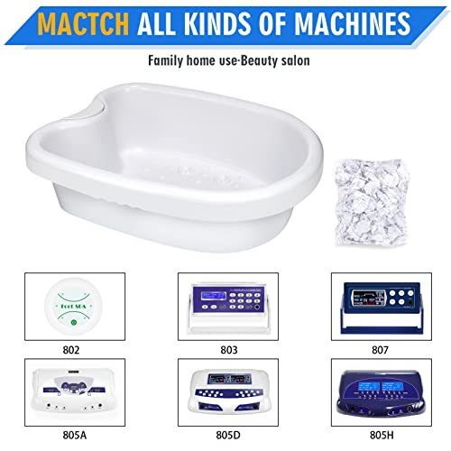Ionic Detox Foot Bath Tub Basin for All Detox Machines with 100 Liners - Beauty Feet, Relieve Foot Discomfort
