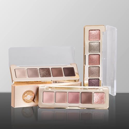 Neutral Nude Brown Eyeshadow Palette, Beige Cool Taupe Bronze Gold Shimmer & Cocoa Matte Shades, High Pigment Blendable Long-Lasting Eye Shadow for Daily Natural Makeup, Soft Glam & Mature Eyes 1