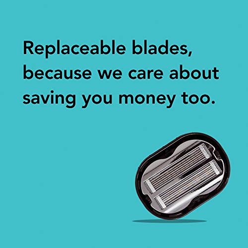 3 Pack Premium Omnishaver Replacement Cartridge Refill Kit with One Blade Removal Tool - An Alternative to Disposable, Self Cleans & Strops During Use - Durable Smooth & Comfortable 12 Cartridges