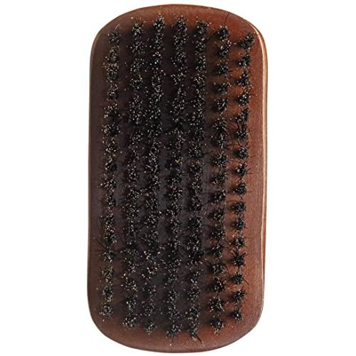 Diane medium firmness reinforced boar bristle, curved military style wave mens hair brush, d8175 (Pack of 2)