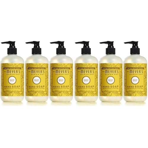 Mrs. MEYER'S CLEAN DAY Liquid Hand Soap, Daisy Scent, 12.5 Ounce Bottle,(Pack of 6)