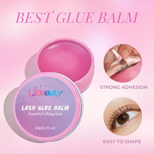 Libeauty Lash Lift Kit with Upgraded Glue Balm, Brow Lamination Kit, Professional Eyelash Curling & Perm, Suitable for Salon & Home Use