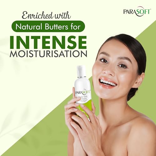 Parasoft Body & Face Milk Lotion for Very Dry Skin ? 100ml / 3.38 fl oz (Pack of 4) | Non-Sticky Hydrating Lotion with Aloe Vera, Shea Butter, Vitamin B3 & B6