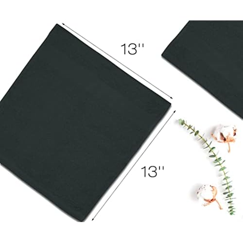 Premium Wash Cloths Pack of 12 (13" x 13") 100% Ring Spun Cotton | Luxury Washcloths | Ultra Soft Face Towels | Highly Absorbent Wash Cloths for face (Black)
