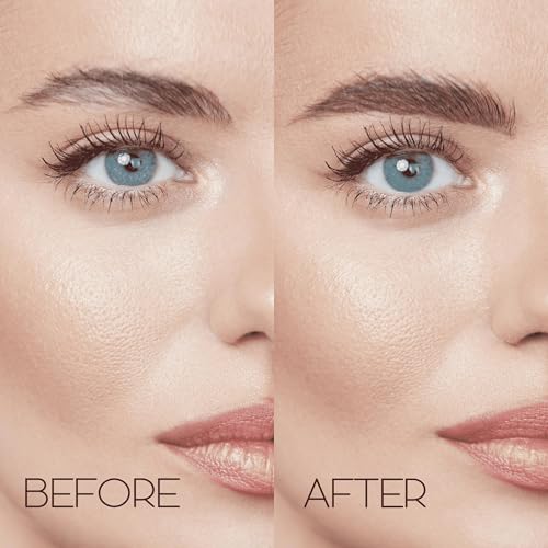 EBIN NEW YORK Micro Brow Pencil Natural Brown ? Fine Tip Brow Pencil with Smooth Application & Built-In Blending Brush