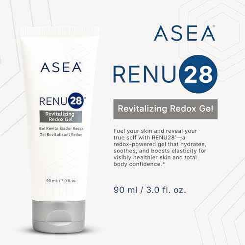 ASEA - RENU28 Redox Gel - Clean Beauty Skincare with Redox Molecules - Improves Elasticity, Smooths Fine Lines, Enhances Tone & Texture - 90 ml