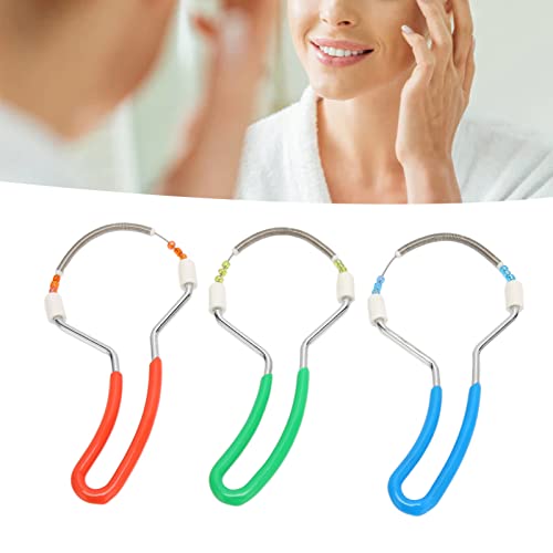 Threading Hair Removal, 3PCS Hair Removal Spring, Face Threading Tool for Face Lip Hair Removal