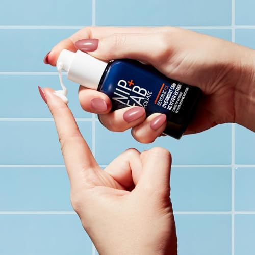 Nip+Fab Glycolic Fix Overnight Skin Reviver Extreme 8% (1.7 fl oz) ? High Potency AHA Facial Peel with Salicylic Acid & Hyaluronic Acid ? Resurfacing Night Treatment for Radiance & Glow