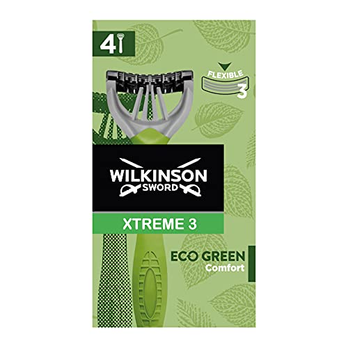 Wilkinson Sword - Xtreme 3 Eco Green X 4 - Disposable Razor Man Eco-Friendly And Recyclable - 70 Gr 4027800175000