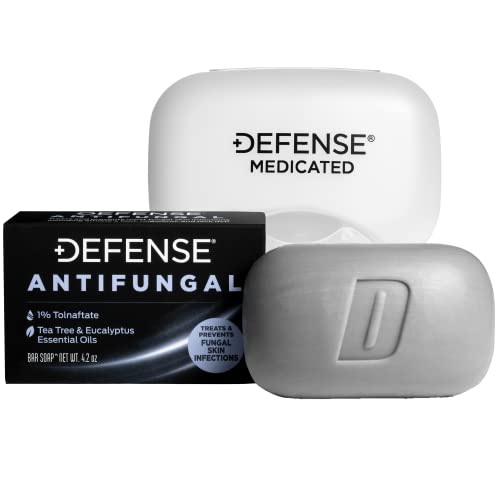 Defense Soap Original Body Wash Shower Gel 8 Oz (Pack of 2), Defense Original Body Wipes 40 Count, & Defense Antifungal Medicated Bar Soap
