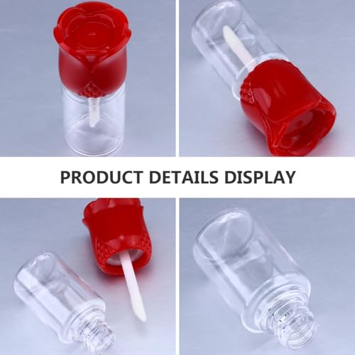 Hemoton Empty Lip Gloss Tubes Bulk 15 Pack Clear Refillable Lip Balm Containers for Diy Beauty Makeup Travel Portable 1.14X2.55 Inch